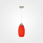 LUMINARIA COLGANTE ROJO MATE MX-CL7002-4