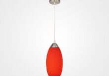LUMINARIA COLGANTE ROJO MATE MX-CL7002-4